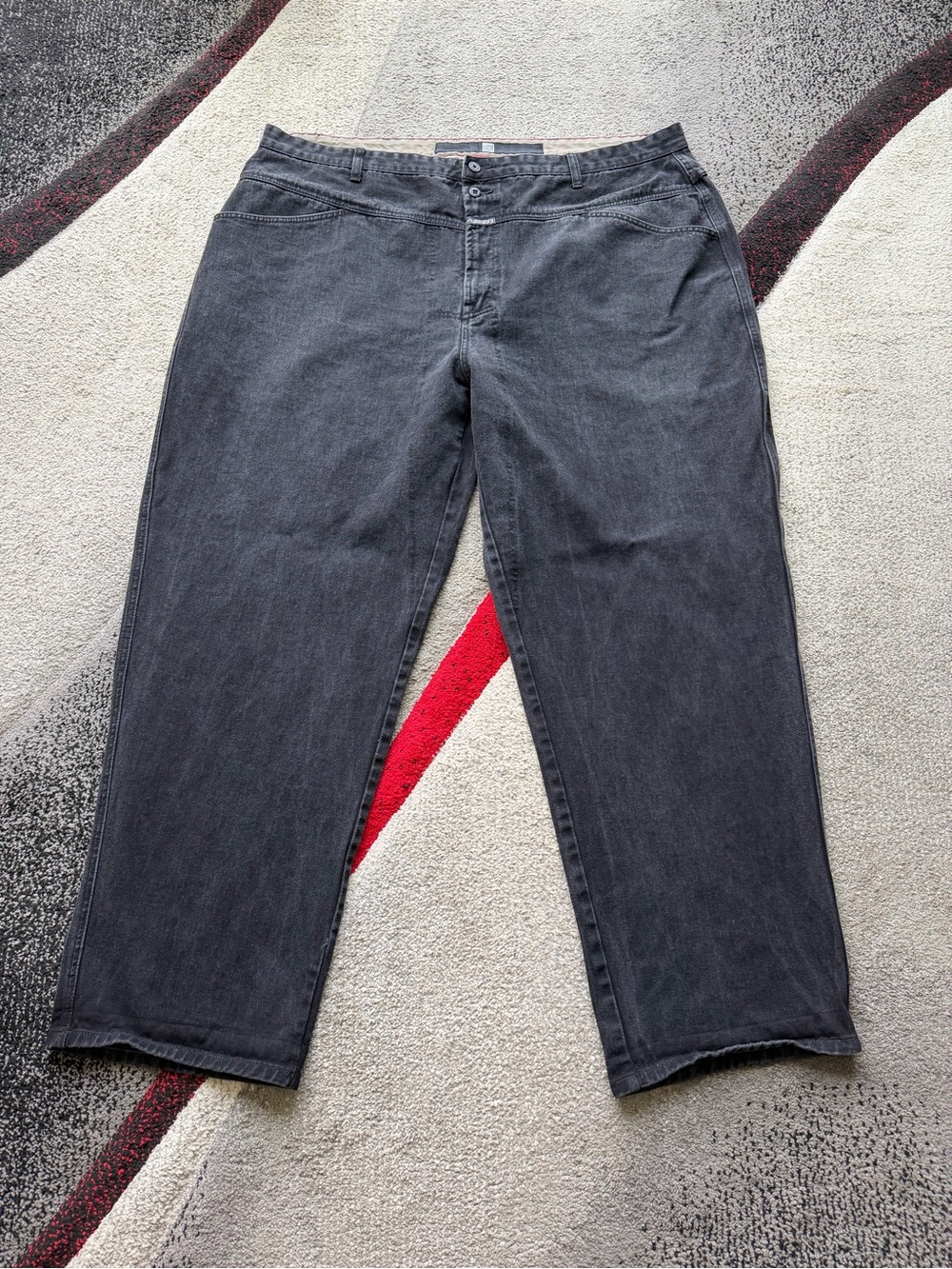 Martha Francois Girbaud Black Straight Leg Jeans